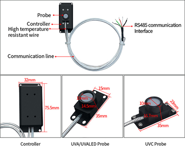Intelligent LS129 UV digital probe