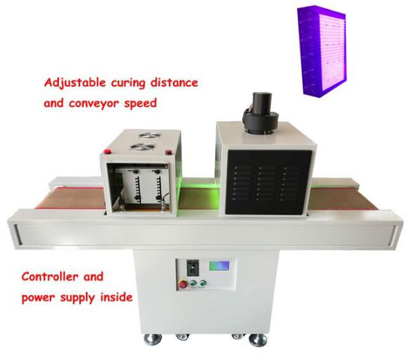 High Power LED UV Curing Machine Conveyor Tunnel for UV Coating Printing