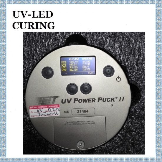  Eit UV-POWER Puck II Ultraviolett-Bestrahlungsmesser UV-Meter 4 UV-Bands Messungsintensität Energietemperatur