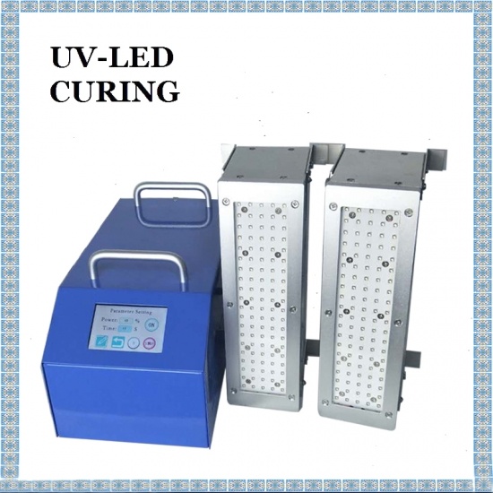 50 * 200mm Double-Position UV-LED-Härtungsgerät Spezialisierte Härtungsanlage für Stereolautsprecher