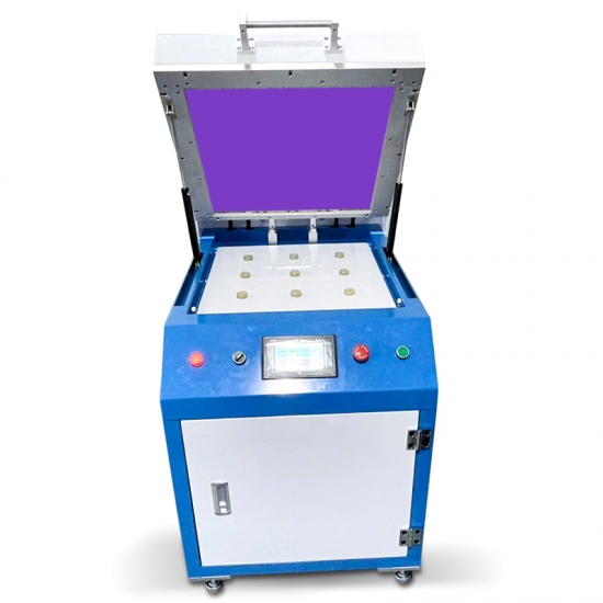 Clamshell 500 * 500 mm UV-Klebeband UV-Härtungssysteme, die die Viskosität des blauen Films reduzieren
