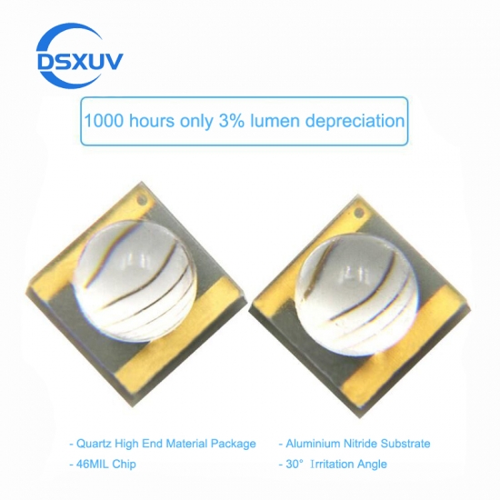 Quarz-Objektiv-Ansicht-Winkel ° 30° UV-LED für Druck-Härtung Wavelenth 365-415nm