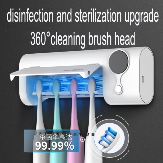 UV-Desinfektor für Zahnbürste Wand-Adsorption Nicht-Perforierte Zahnbürste UV-Desinfektion-Box