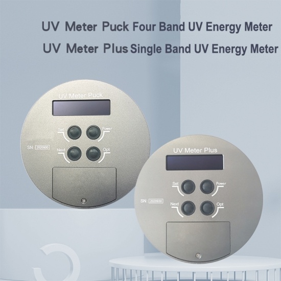 UV-Meter-Puck-Test UVA UVB UVC UVV Beleuchtungsleistungsdetektor.