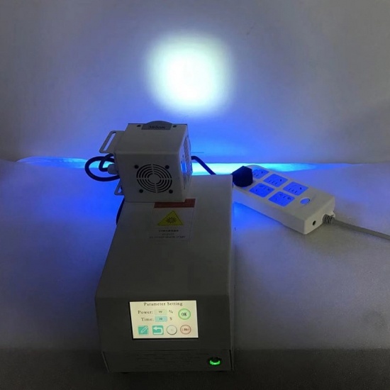  80mm gleichmäßiges Licht 365nm kreisförmige UV-Härtungssysteme UV-Oberflächenlichtquelle