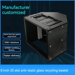 China Top 10 8-Zoll-25-Slot-Tankglas-Recycling-Wafer-Träger Lieferanten