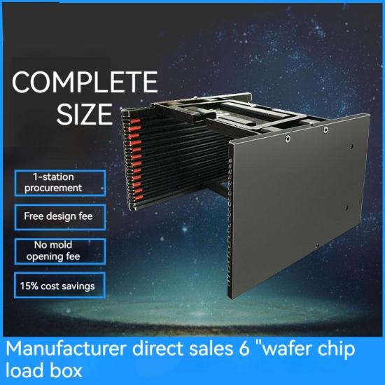 25-Zoll-Korb mit 13 Fächern für Halbleiter-Wafer-Chips mit Materialbox